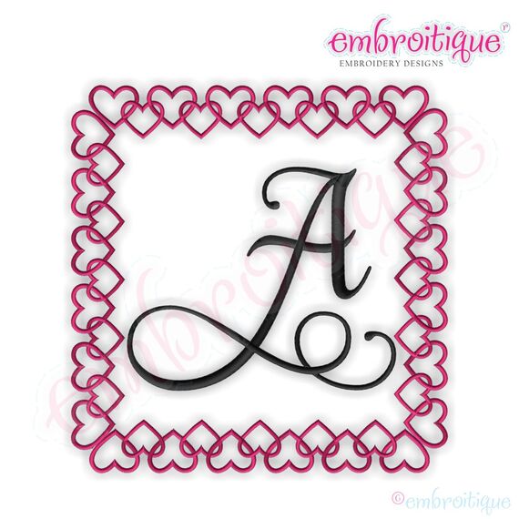 Adorable Outlined Heart Front Frame