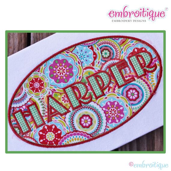 Taylor Applique Monogram Set - Small - 1.5", 2", 3", 3.5"