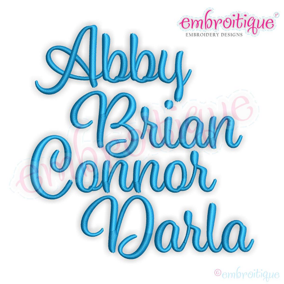 Addison Monogram Set- Small Embroitique Exclusive Machine Embroidery Alphabet Font