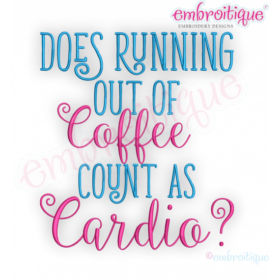 Does Running out of Coffee count as Cardio - funny work out machine