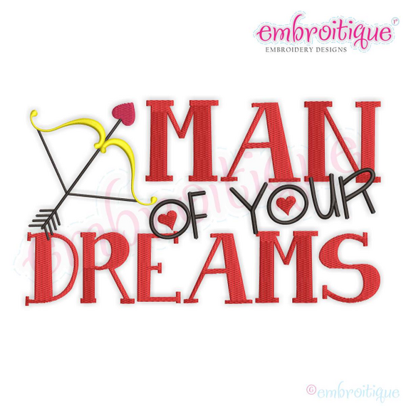 Man of your Dreams with Cupid's Arrow Adorable Boy Valentine's Day Design