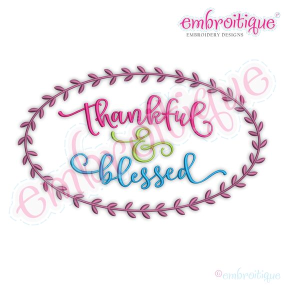 Thankful & Blessed with wreath - Family Thanksgiving