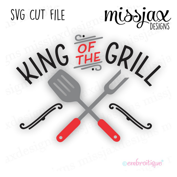 King of the Grill - Summer Father Grilling -  SVG file