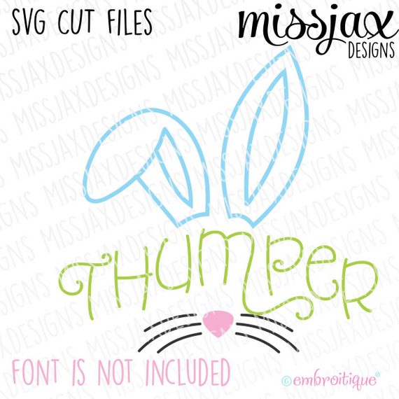 Easter Bunny Name Frame SVG Cut File