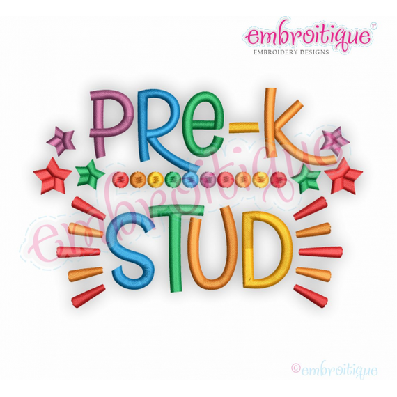 Pre-K Stud - back to school boys