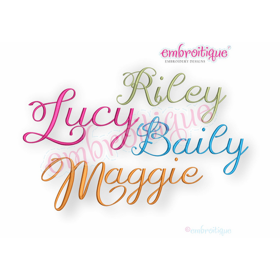 Lucy Monogram Font - Elegant Script Font