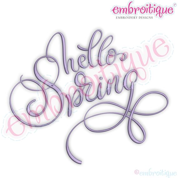 Hello Spring Curly Swirly