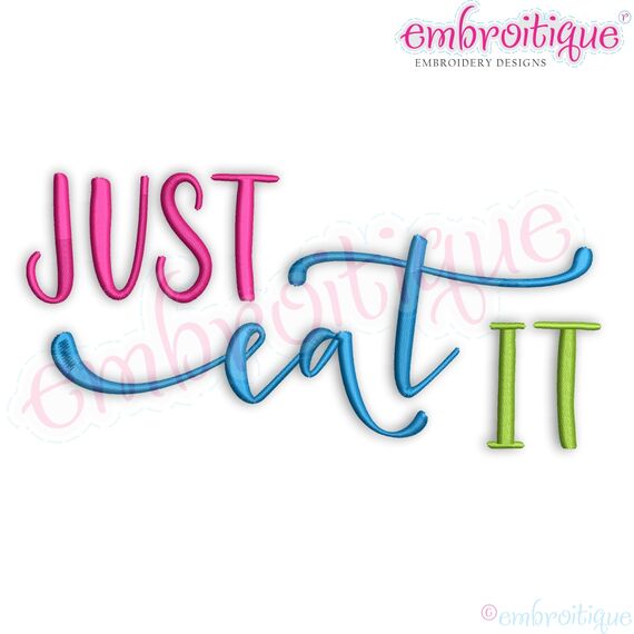 Just Eat It - Funny Home Kitchen Decor Machine Embroidery Design