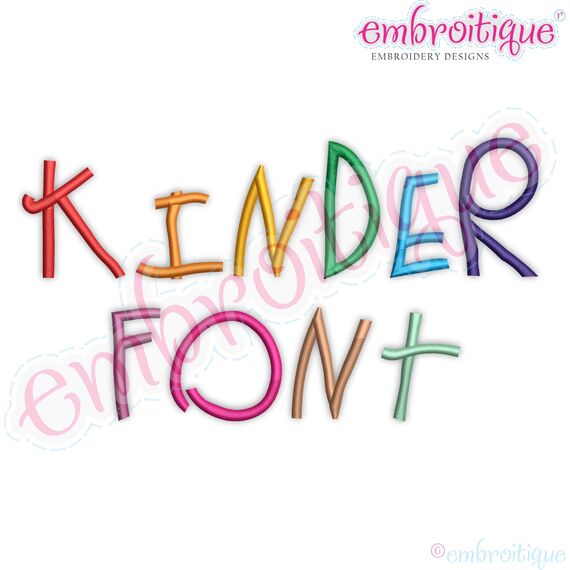 Kinder Writing Kids Font -Small, 3 image
