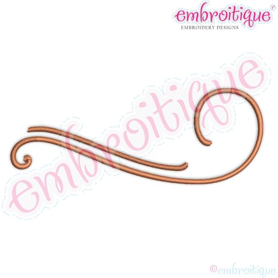 Mix It Up Curly Calligraphy Accents Flourishes - Full Set, 13 image