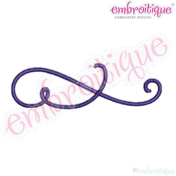 Mix It Up Curly Calligraphy Accents Flourishes - Full Set, 6 image