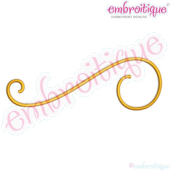 Mix It Up Curly Calligraphy Accents Flourishes - Full Set, 10 image