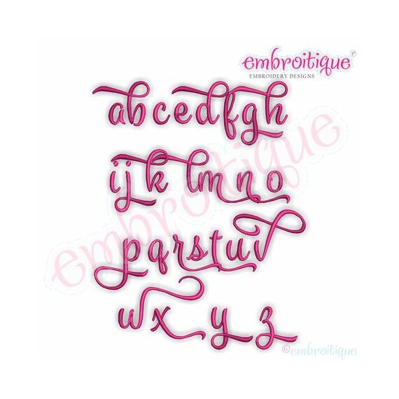 Penelope Super Set - Exclusive Calligraphy Script Monogram Alphabet Font for Machine Embroidery, 8 image