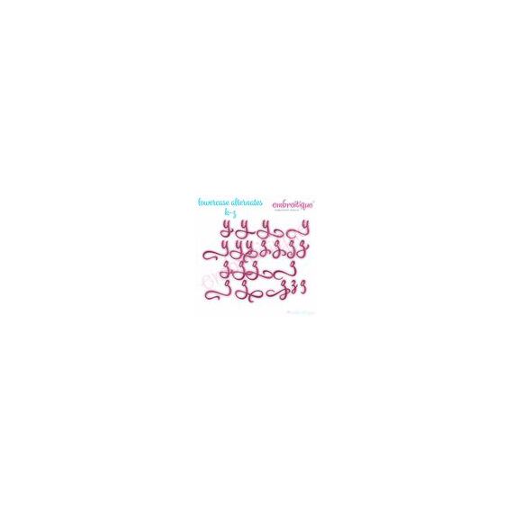 Penelope Super Set - Exclusive Calligraphy Script Monogram Alphabet Font for Machine Embroidery, 16 image
