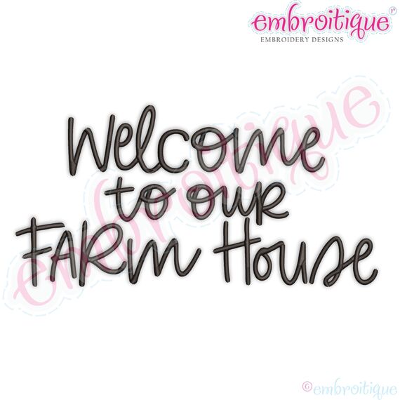 Welcome to our Farm House Farmhouse Sign Decor