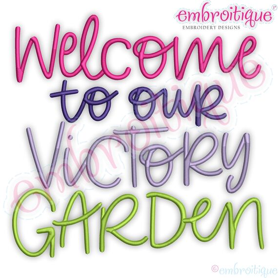 Welcome to Our Victory Garden Gardening Vegetables Fruits Plants