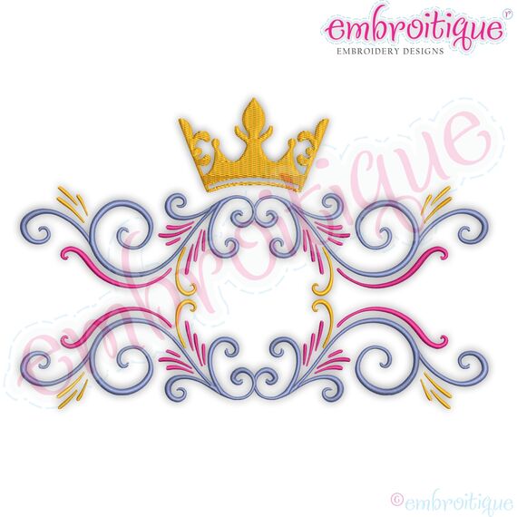 Bianca Princess Flourish Monogram Font Frame, 2 image
