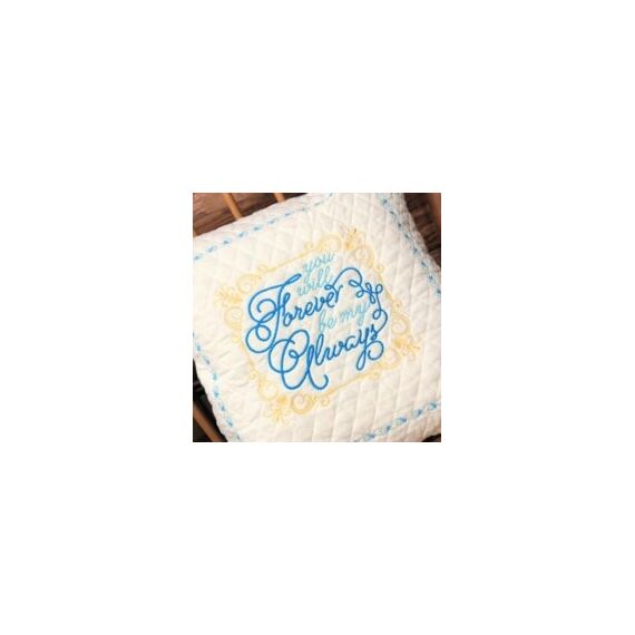 You Will Forever Be My Always Embroidery Design, 2 image