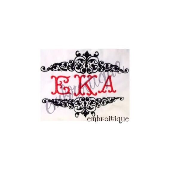 Avalon Scroll Monogram Font Frame