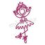 Ballerina Stick Girl Embroidery Design, 2 image