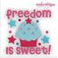 Freedom is Sweet Cupcake 4th of July