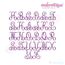 Kennedy Interlocking 3 letter Monogram Set