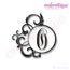 Fancy Round Frames Monogram Alphabet Font