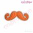 Mustache 3 Handlebar Applique - Raw Edge and Satin Stitch Included