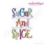 Sugar and Spice Whimsical Curly Monogram Set - BX files included