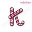 Candy Cane Monogram Font