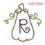 Tall Pumpkin with Curly Vines Monogram Font Set, 3 image