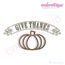 Give Thanks Pumpkin Banner Embroidery Design - Satin Outline & Run Outline Set
