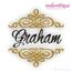Graham Classy Swirl Font Frame