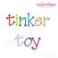 Tinker Toy Monogram Font Set
