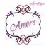Amore Flourished Heart Font Frame - Large, 3 image