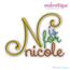 Nicole Monogram Set - Cute and Curly!