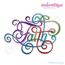 Faith Calligraphy Script Embroidery Design - Small, 2 image