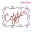 Copper Monogram Font Frame