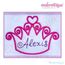 Curly Princess Crown Embroidery Design