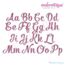 Fancy Pants Basic Monogram Font Set - Small 1" - 3.5"