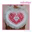 Posh and Proper - Heart Valentine Chair Backer Bags - PDF Sewing & Embroidery Pattern - Includes Heart Applique with Initials