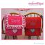 Posh and Proper - Mom and Dad Valentine Chair Backer Bags - PDF Sewing & Embroidery Pattern - Includes Heart Applique