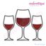 Wine Glass Monogram Font Frame - Small