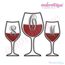 Wine Glass Monogram Font Frame - Small