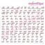 Beloved Alternates 5 - Beautiful Calligraphy Monogram Alphabet 1", 2", 3" - EXCLUSIVE