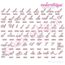 Beloved Alternates 5 - Beautiful Calligraphy Monogram Alphabet 1", 2", 3" - EXCLUSIVE