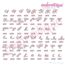 Beloved Alternates 5 - Beautiful Calligraphy Monogram Alphabet 1", 2", 3" - EXCLUSIVE
