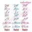 Beloved Alternates Set 1 - Beautiful Calligraphy Monogram Alphabet 1", 2", 3" - EXCLUSIVE