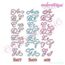 Beloved Alternates Set 3 - Beautiful Calligraphy Monogram Alphabet 1", 2", 3" - EXCLUSIVE