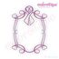 Pink Cancer Awareness Ribbon Heart Curly Font Frame, 2 image